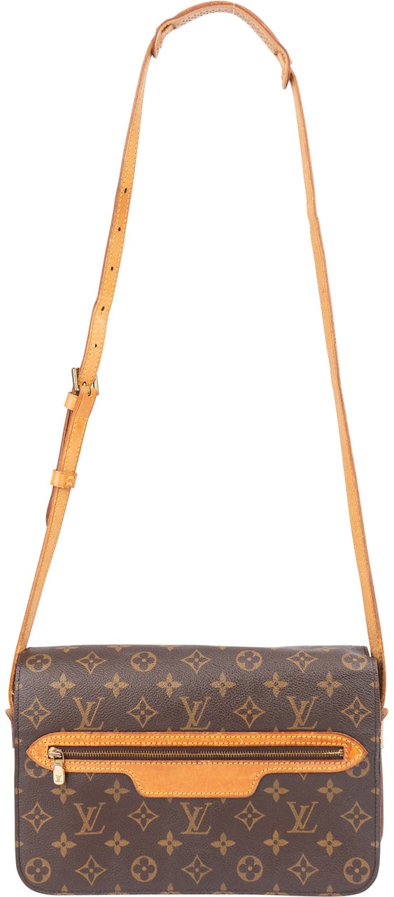 Louis Vuitton Canvas Monogram Saint Germain GM Crossbody Bag Bruin
