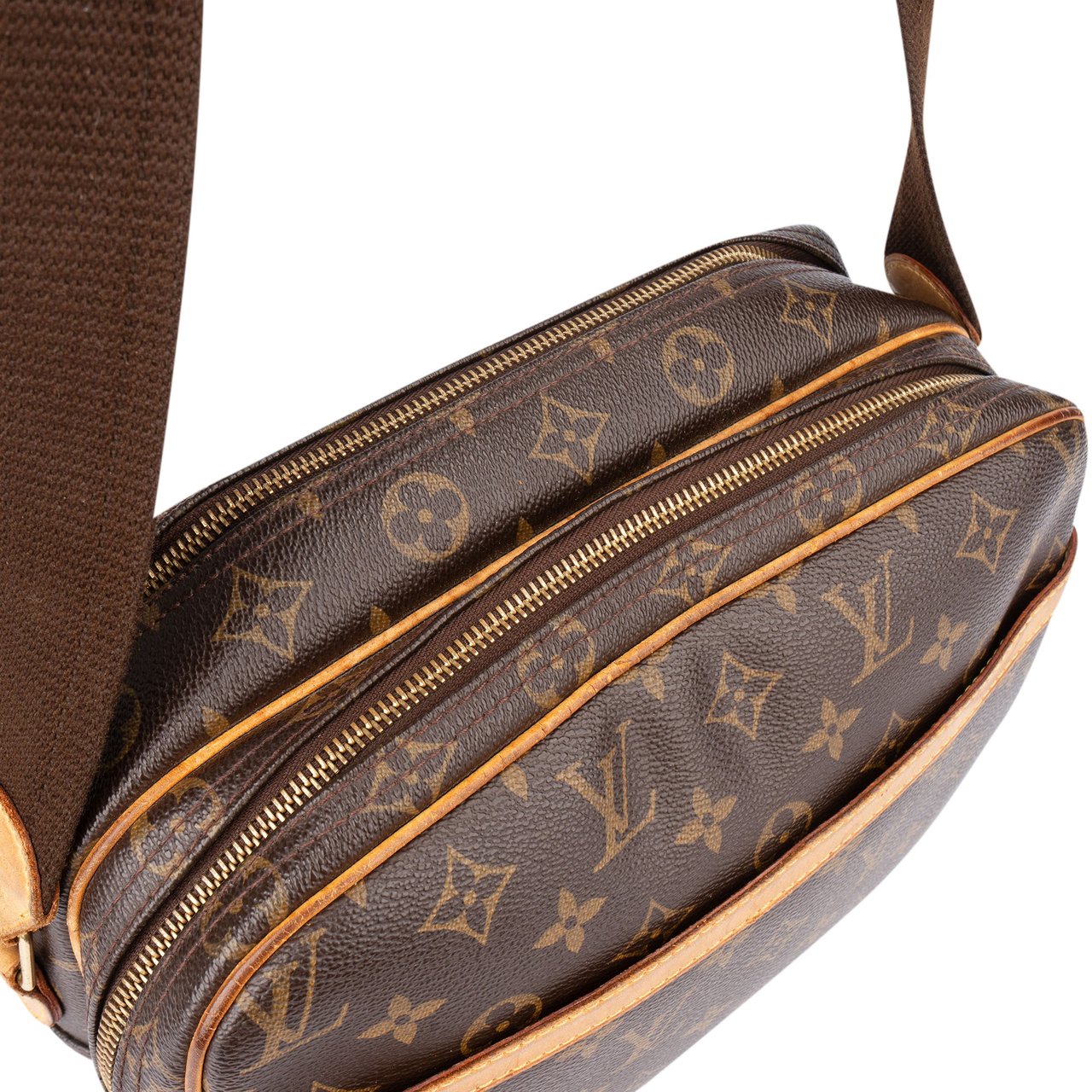 Louis Vuitton Louis Vuitton Canvas Monogram Reporter PM Crossbody Bag Bruin