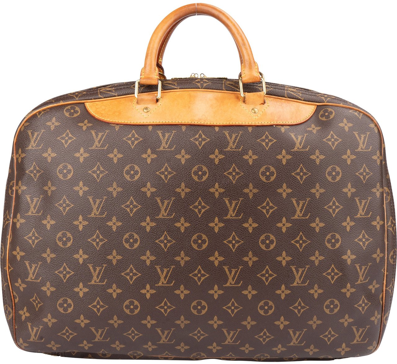 Louis Vuitton Louis Vuitton Canvas Monogram Alize Travel Bag Bruin
