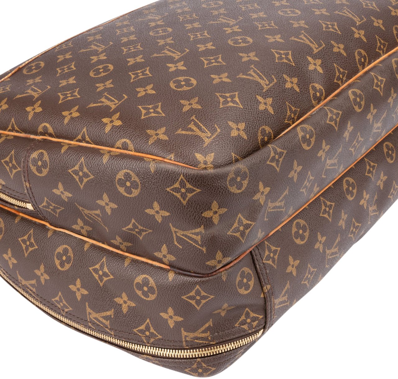 Louis Vuitton Louis Vuitton Canvas Monogram Alize Travel Bag Bruin