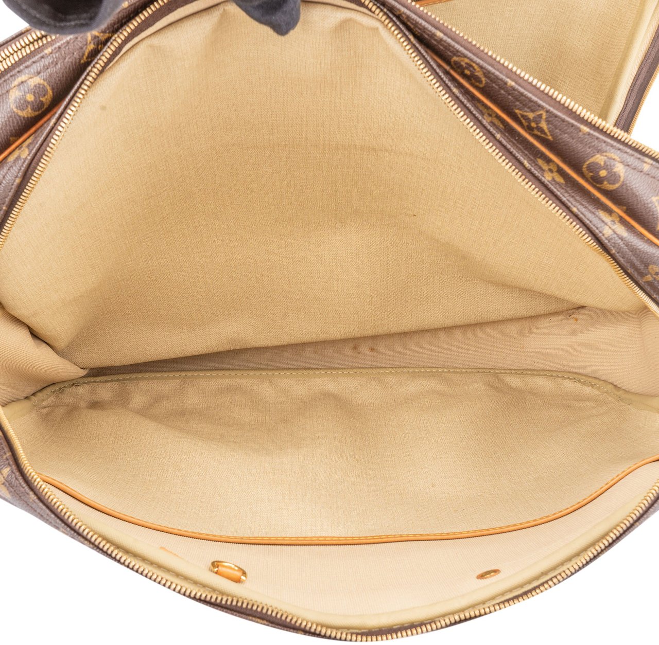 Louis Vuitton Louis Vuitton Canvas Monogram Alize Travel Bag Bruin