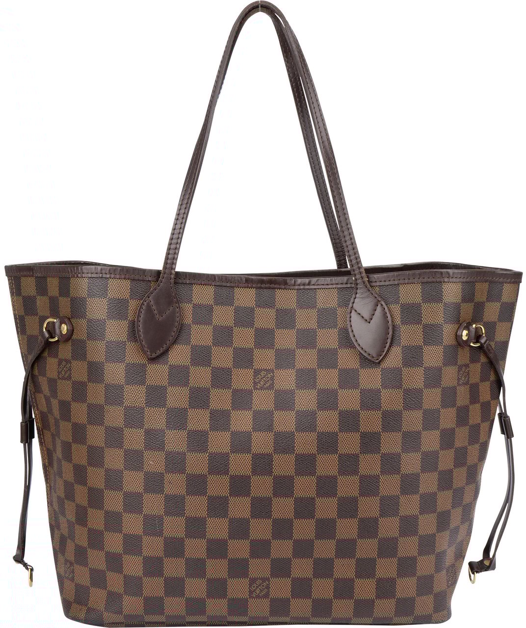 Louis Vuitton Louis Vuitton Damier Ebene Monogram Neverfull MM Shopper Handbag Bruin