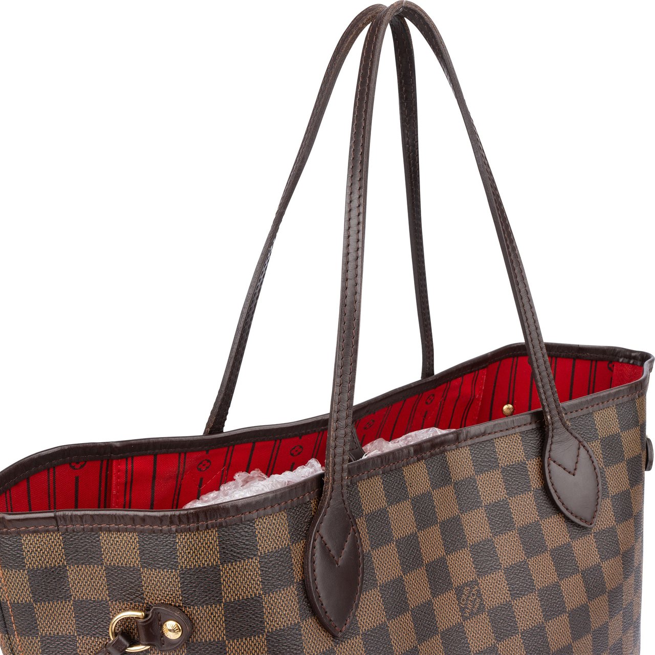Louis Vuitton Louis Vuitton Damier Ebene Monogram Neverfull MM Shopper Handbag Bruin