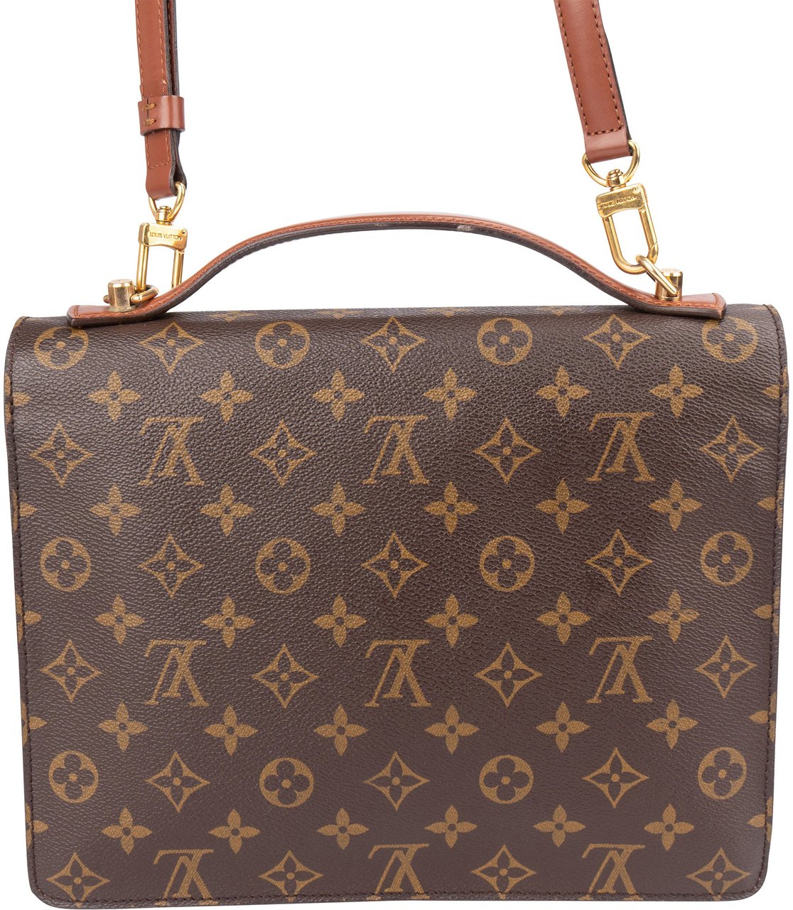 Louis Vuitton Louis Vuitton Canvas Monogram Monceau Handbag Bruin