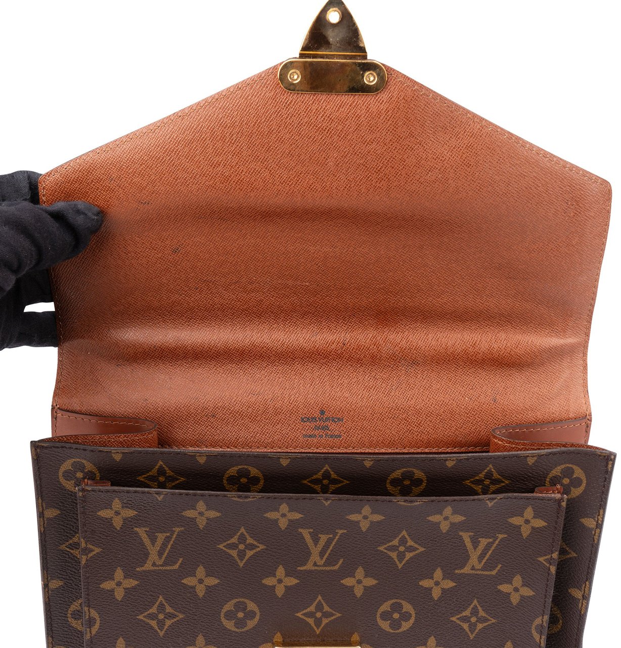 Louis Vuitton Louis Vuitton Canvas Monogram Monceau Handbag Bruin