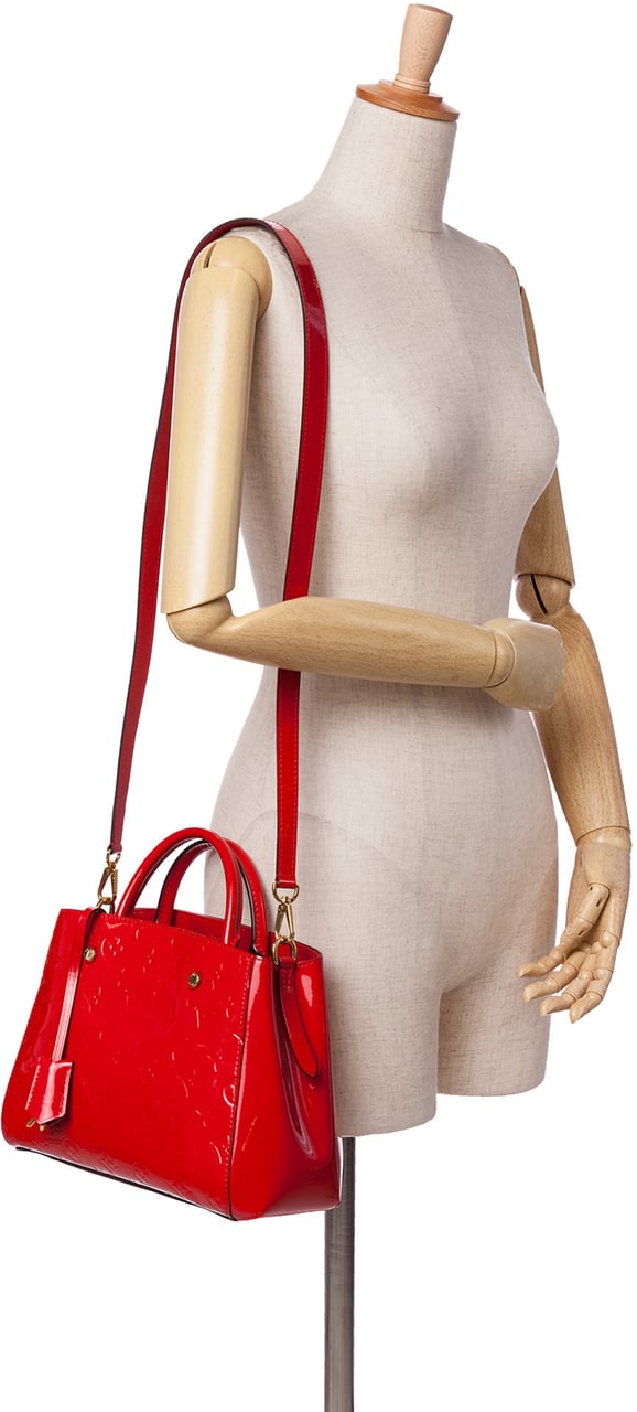 Louis Vuitton Monogram Vernis Montaigne BB Rood