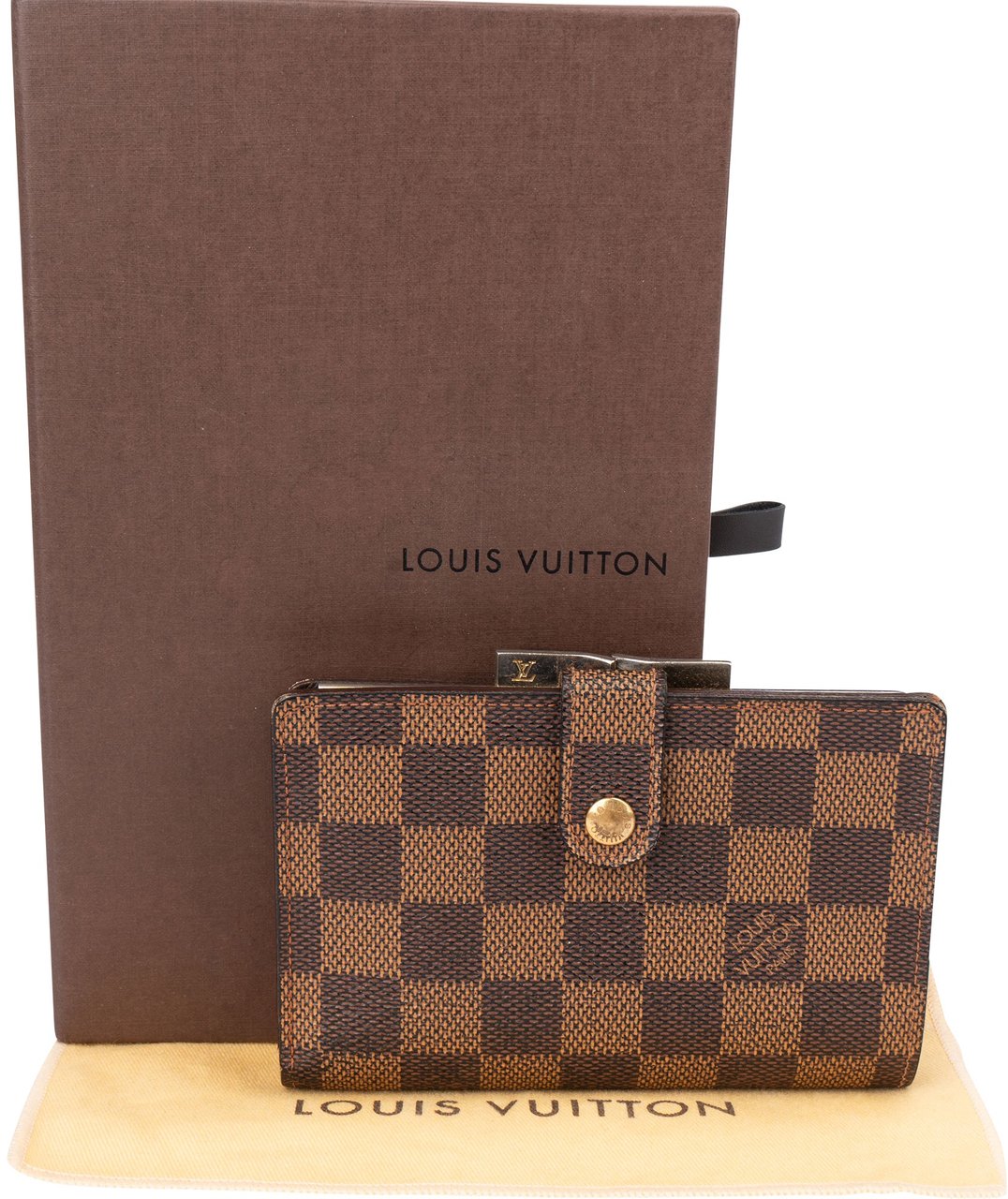 Louis Vuitton Louis Vuitton Damier Ebene Monogram Clip Wallet Divers