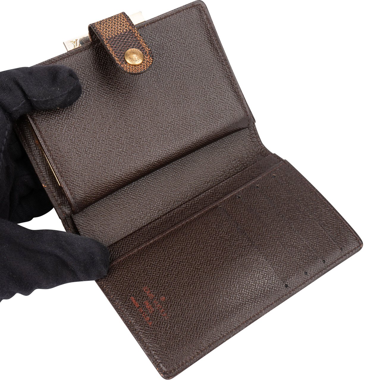 Louis Vuitton Louis Vuitton Damier Ebene Monogram Clip Wallet Divers