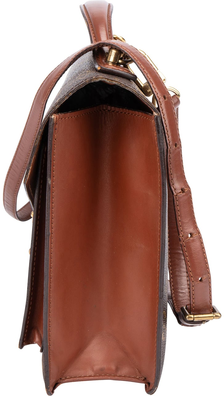 Louis Vuitton Louis Vuitton Canvas Monogram Monceau Handbag Bruin
