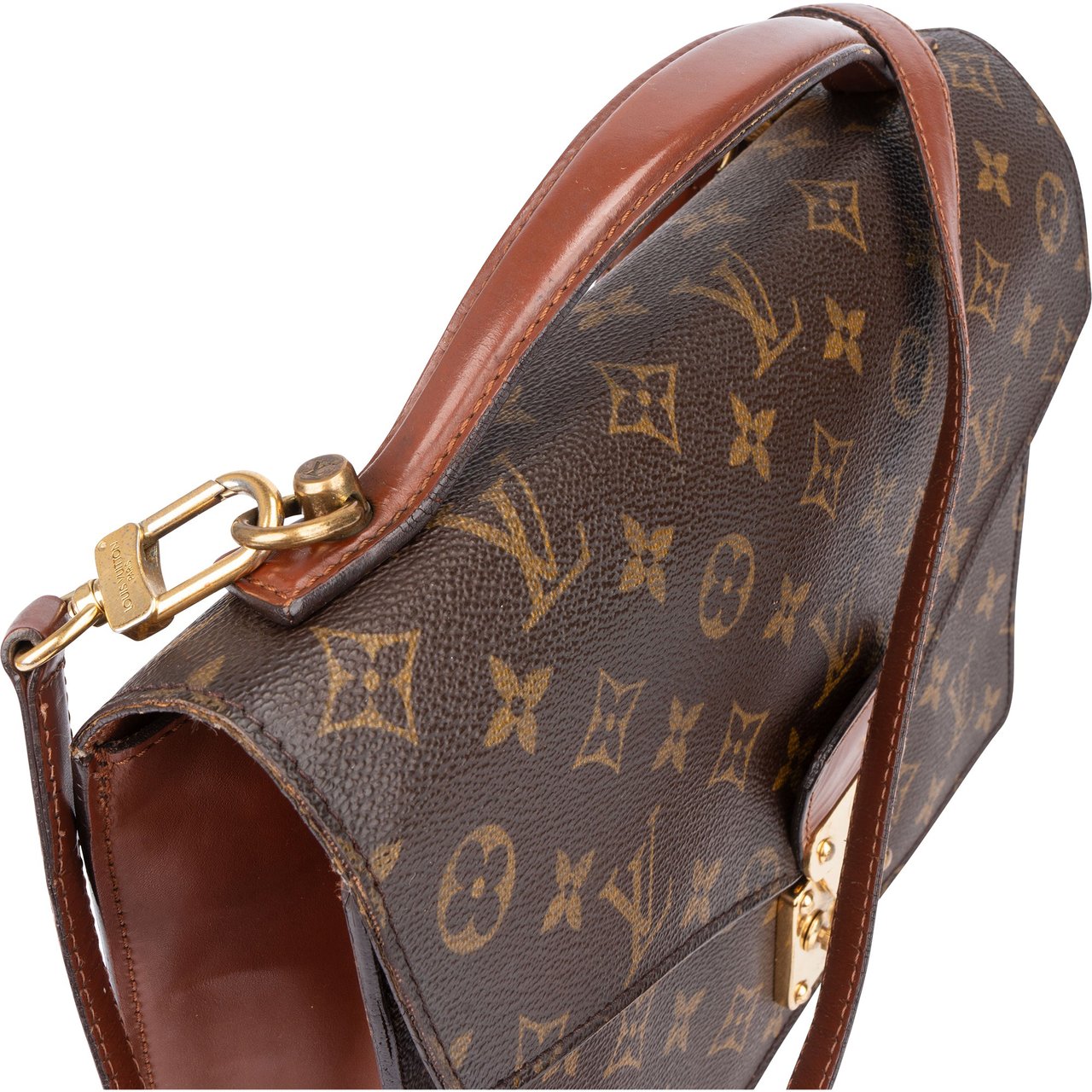 Louis Vuitton Louis Vuitton Canvas Monogram Monceau Handbag Bruin