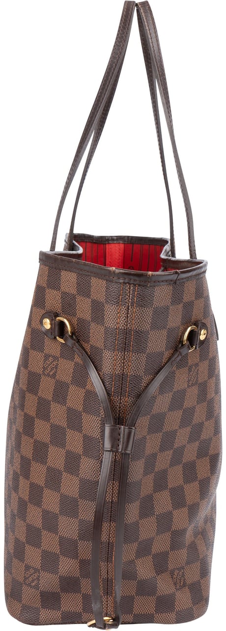 Louis Vuitton Louis Vuitton Damier Ebene Monogram Neverfull MM Shopper Handbag Bruin