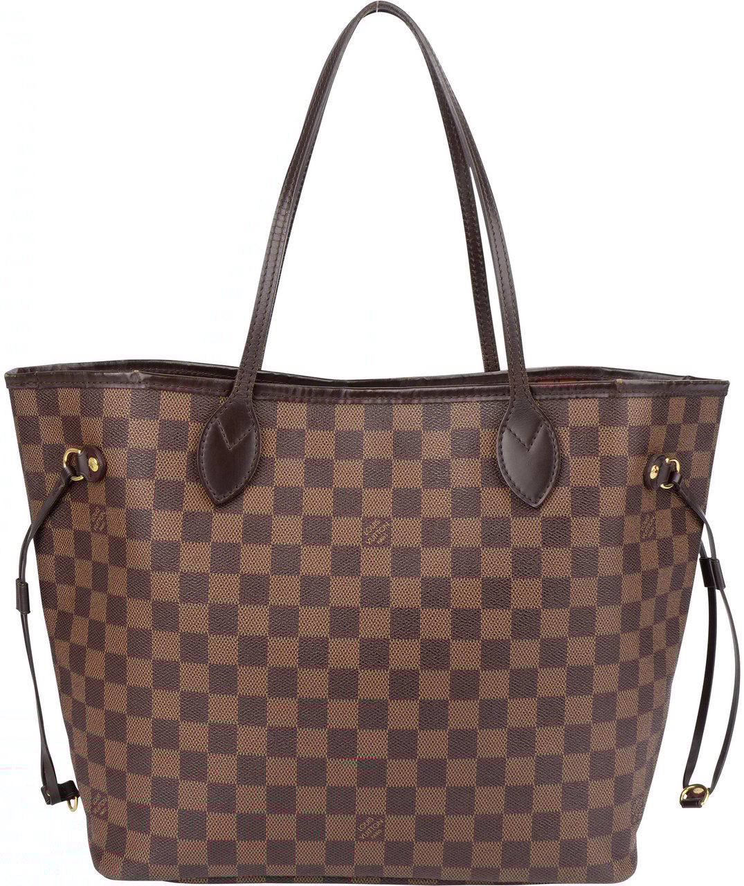 Louis Vuitton Louis Vuitton Damier Ebene Monogram Neverfull MM Shopper Handbag Bruin