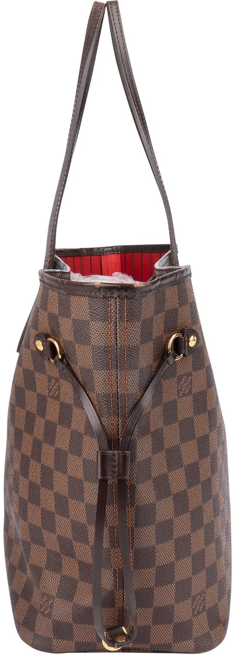 Louis Vuitton Louis Vuitton Damier Ebene Monogram Neverfull MM Shopper Handbag Bruin
