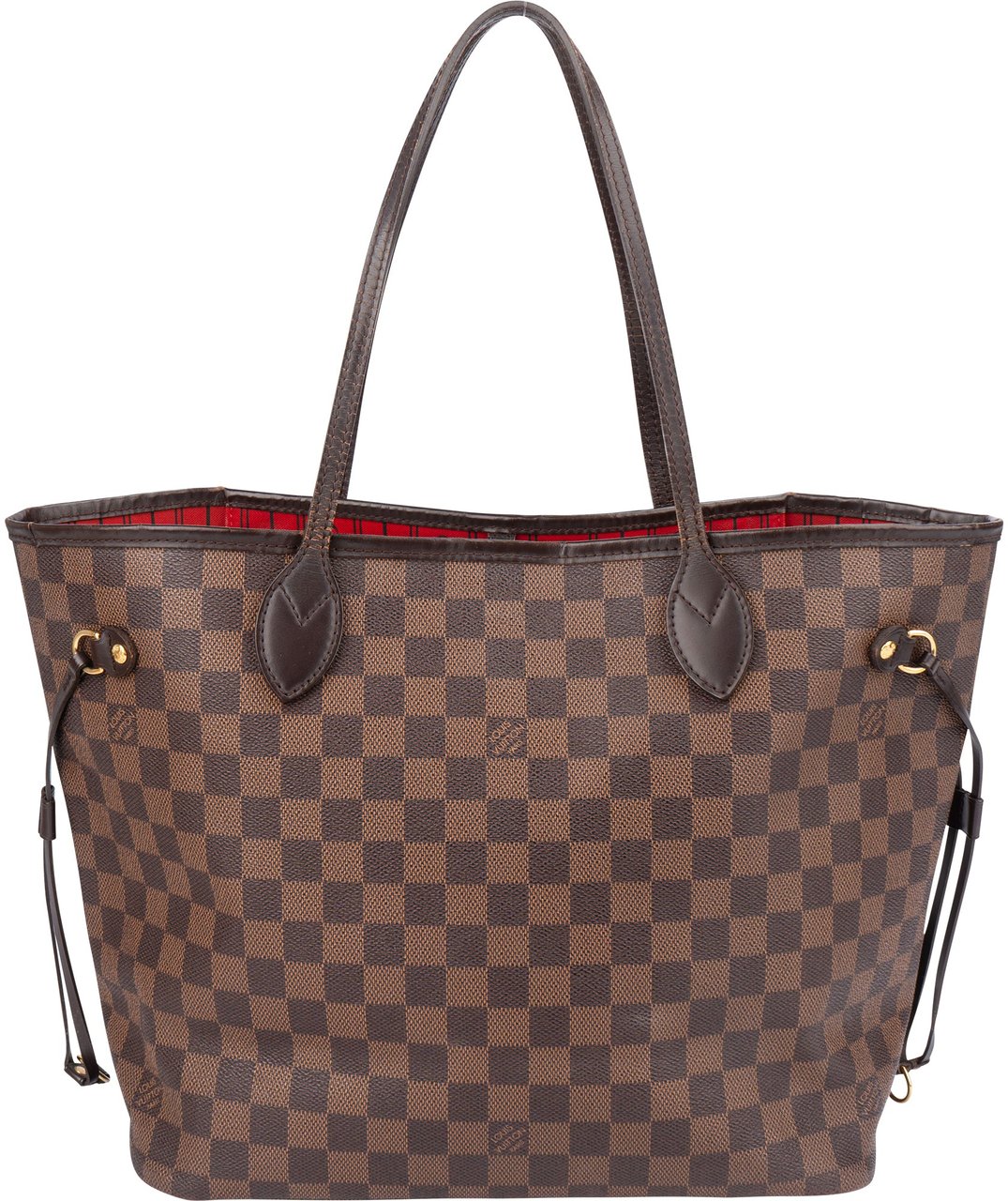 Louis Vuitton Louis Vuitton Damier Ebene Monogram Neverfull MM Shopper Handbag Bruin