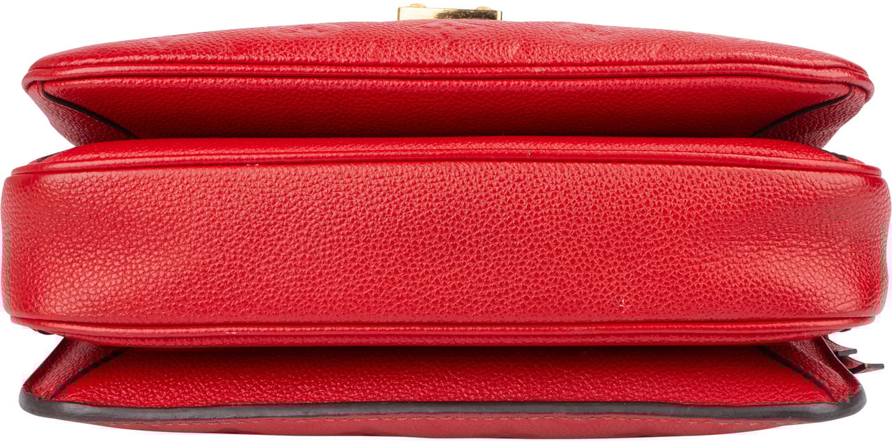 Louis Vuitton Louis Vuitton Rouge Empreinte Leather Metis Handbag Rood