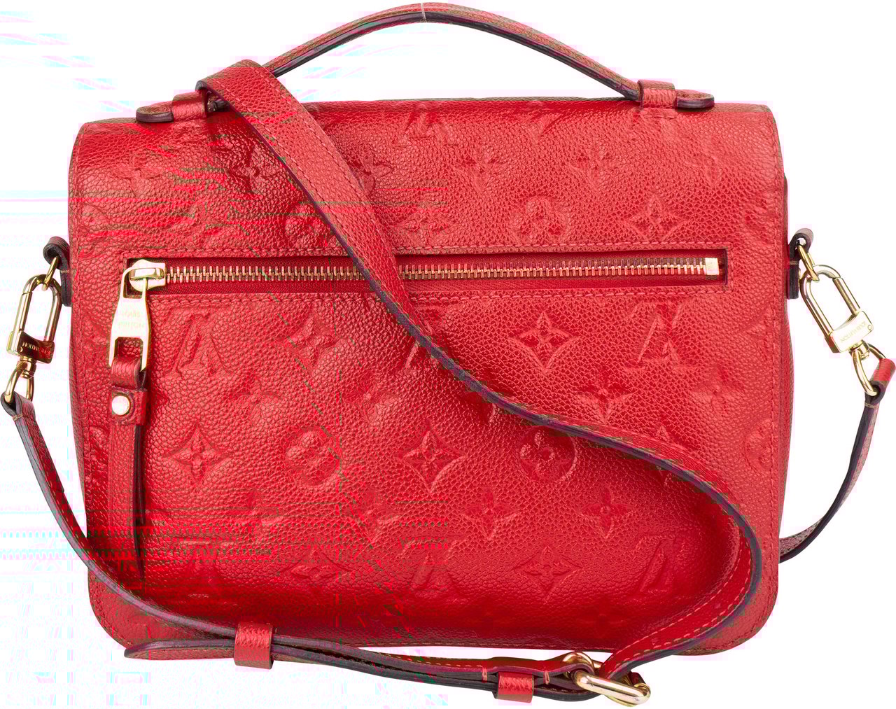 Louis Vuitton Louis Vuitton Rouge Empreinte Leather Metis Handbag Rood