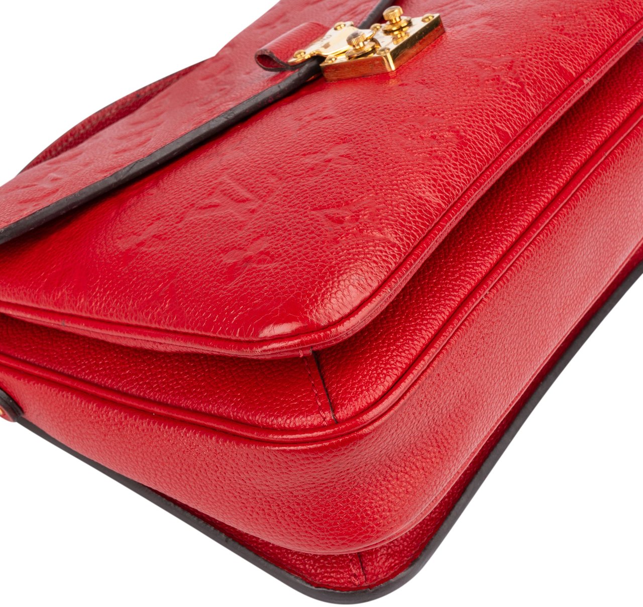 Louis Vuitton Louis Vuitton Rouge Empreinte Leather Metis Handbag Rood