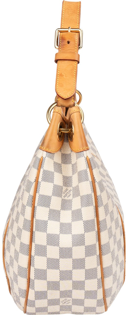 Louis Vuitton Louis Vuitton Damier Azur Monogram Galliera PM Handbag Wit