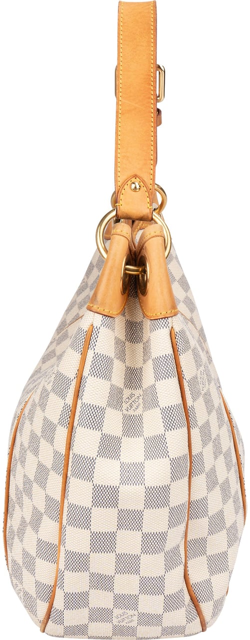 Louis Vuitton Louis Vuitton Damier Azur Monogram Galliera PM Handbag Wit
