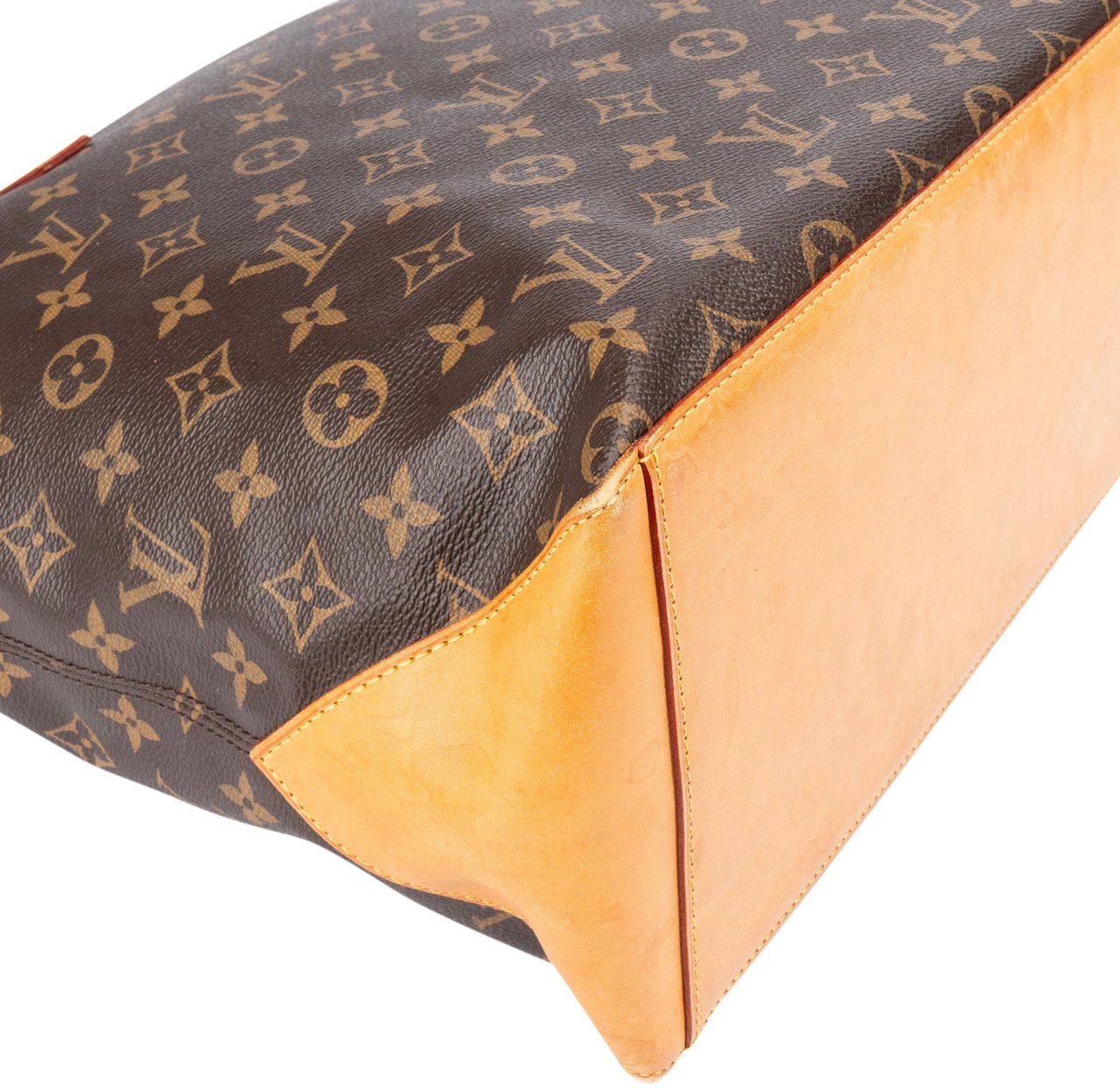 Louis Vuitton Louis Vuitton Canvas Monogram Cabas Mezzo Shoulder Bag Bruin