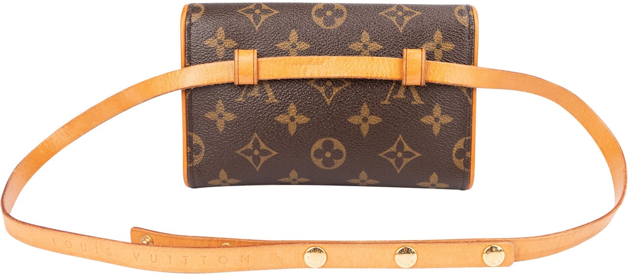 Louis Vuitton Louis Vuitton Canvas Monogram Pochette Florentine Crossbody Bag Bruin