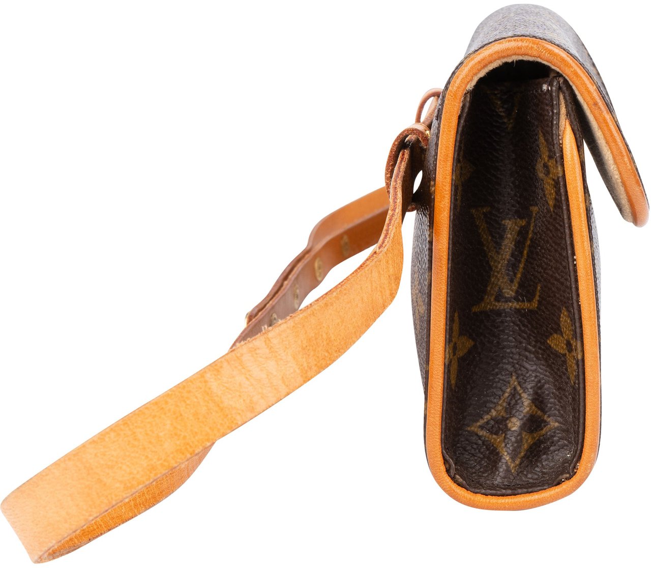 Louis Vuitton Louis Vuitton Canvas Monogram Pochette Florentine Crossbody Bag Bruin