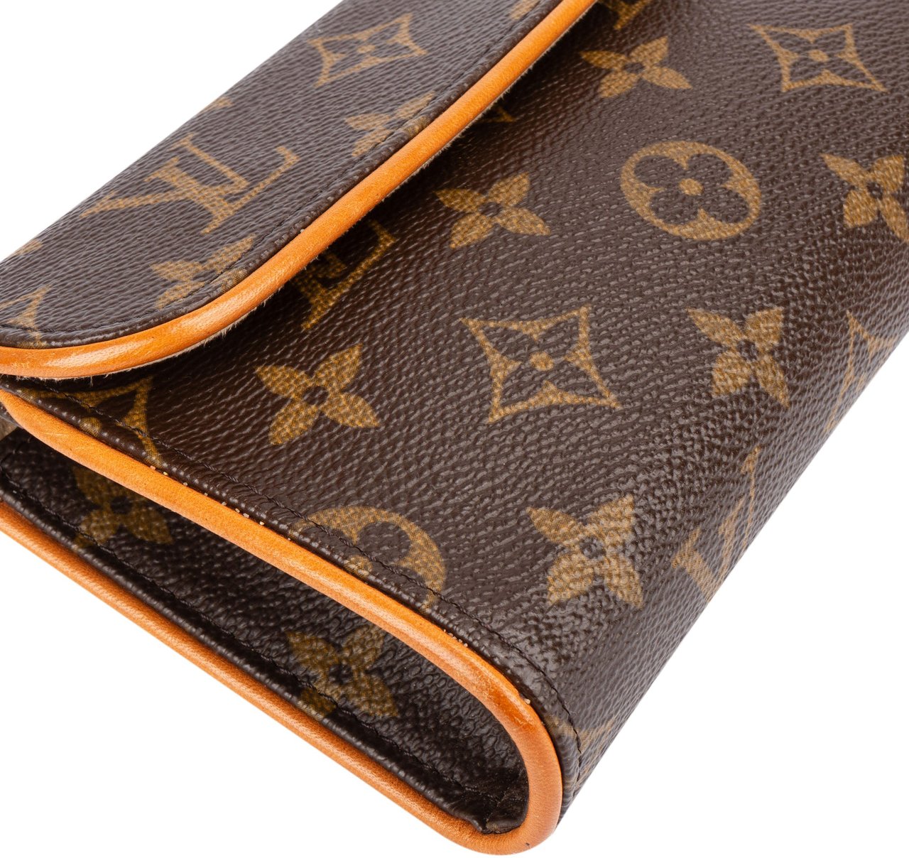 Louis Vuitton Louis Vuitton Canvas Monogram Pochette Florentine Crossbody Bag Bruin