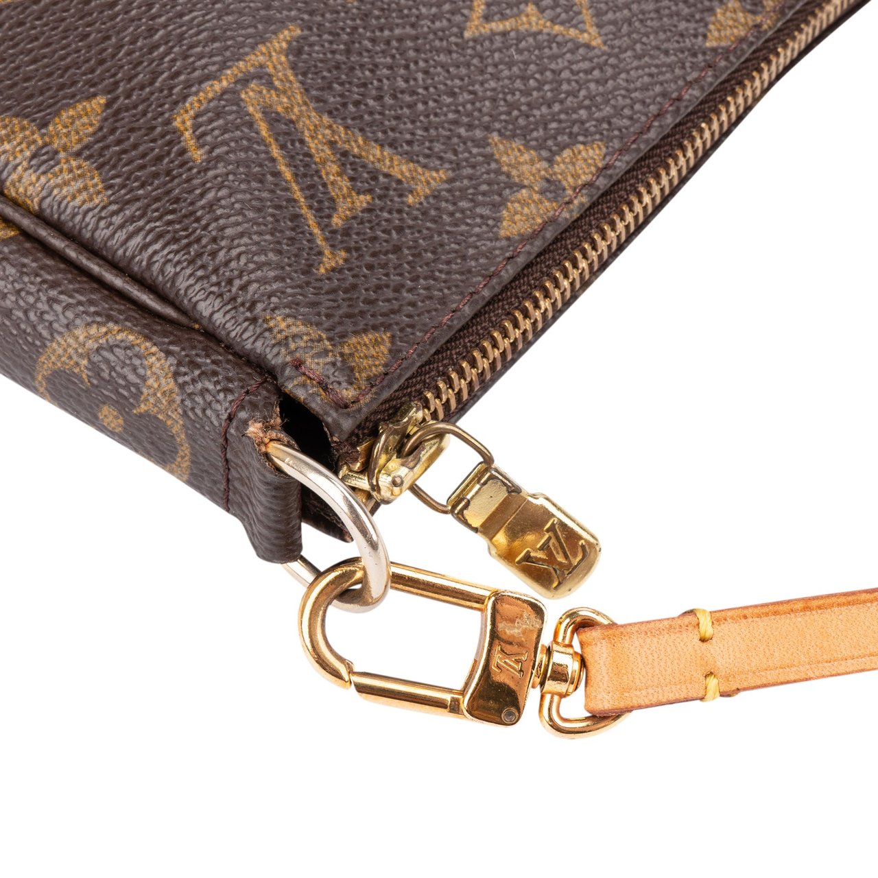 Louis Vuitton Louis Vuitton Canvas Monogram Pochette Accessoire Handbag Bruin