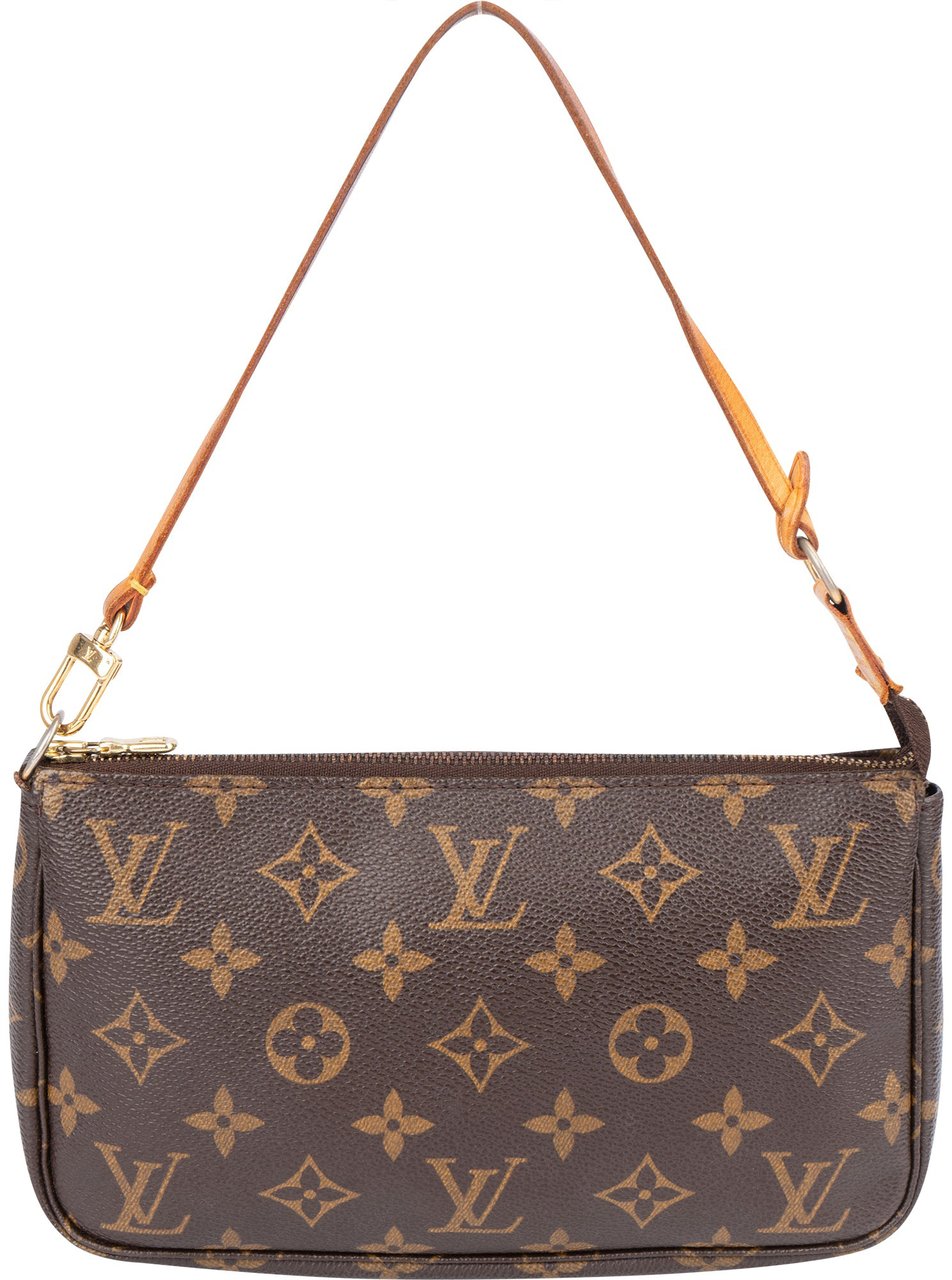 Louis Vuitton Louis Vuitton Canvas Monogram Pochette Accessoire Handbag Bruin