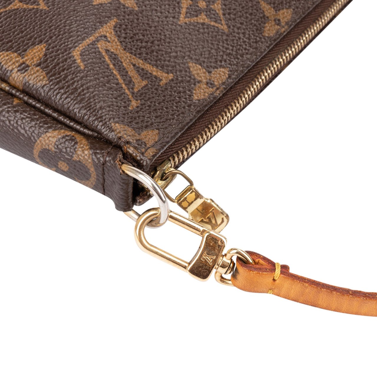 Louis Vuitton Louis Vuitton Canvas Monogram Pochette Accessoire Handbag Bruin