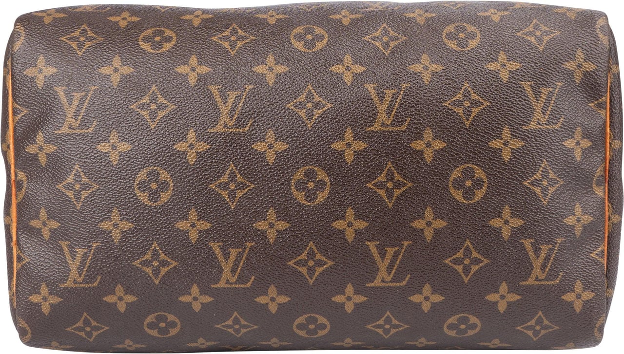 Louis Vuitton Louis Vuitton Canvas Monogram Speedy 30 Handbag Bruin