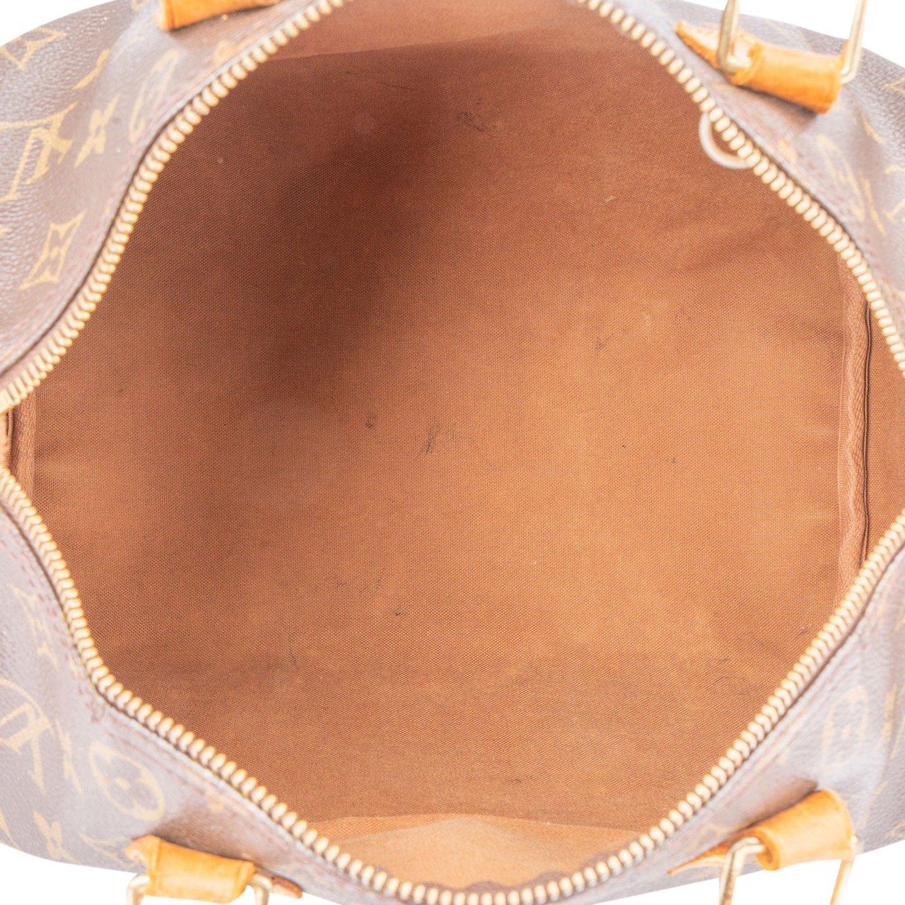 Louis Vuitton Louis Vuitton Canvas Monogram Speedy 30 Handbag Bruin