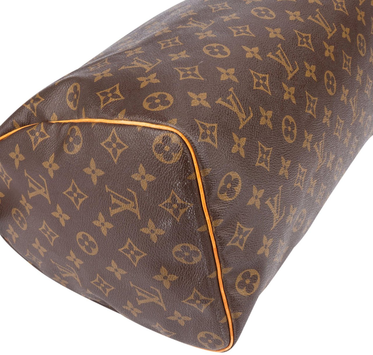 Louis Vuitton Louis Vuitton Canvas Monogram Speedy 35 Handbag Bruin