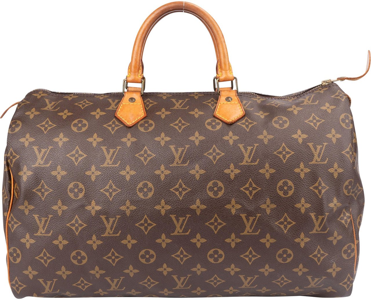 Louis Vuitton Louis Vuitton Canvas Monogram Speedy 40 Handbag Bruin