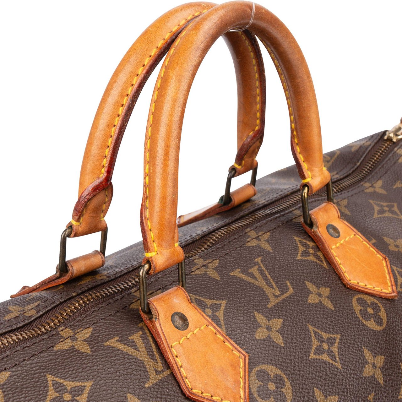 Louis Vuitton Louis Vuitton Canvas Monogram Speedy 40 Handbag Bruin