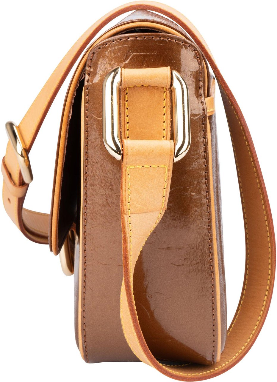 Louis Vuitton Louis Vuitton Vernis Monogram Christie GM Crossbody Bag Bruin