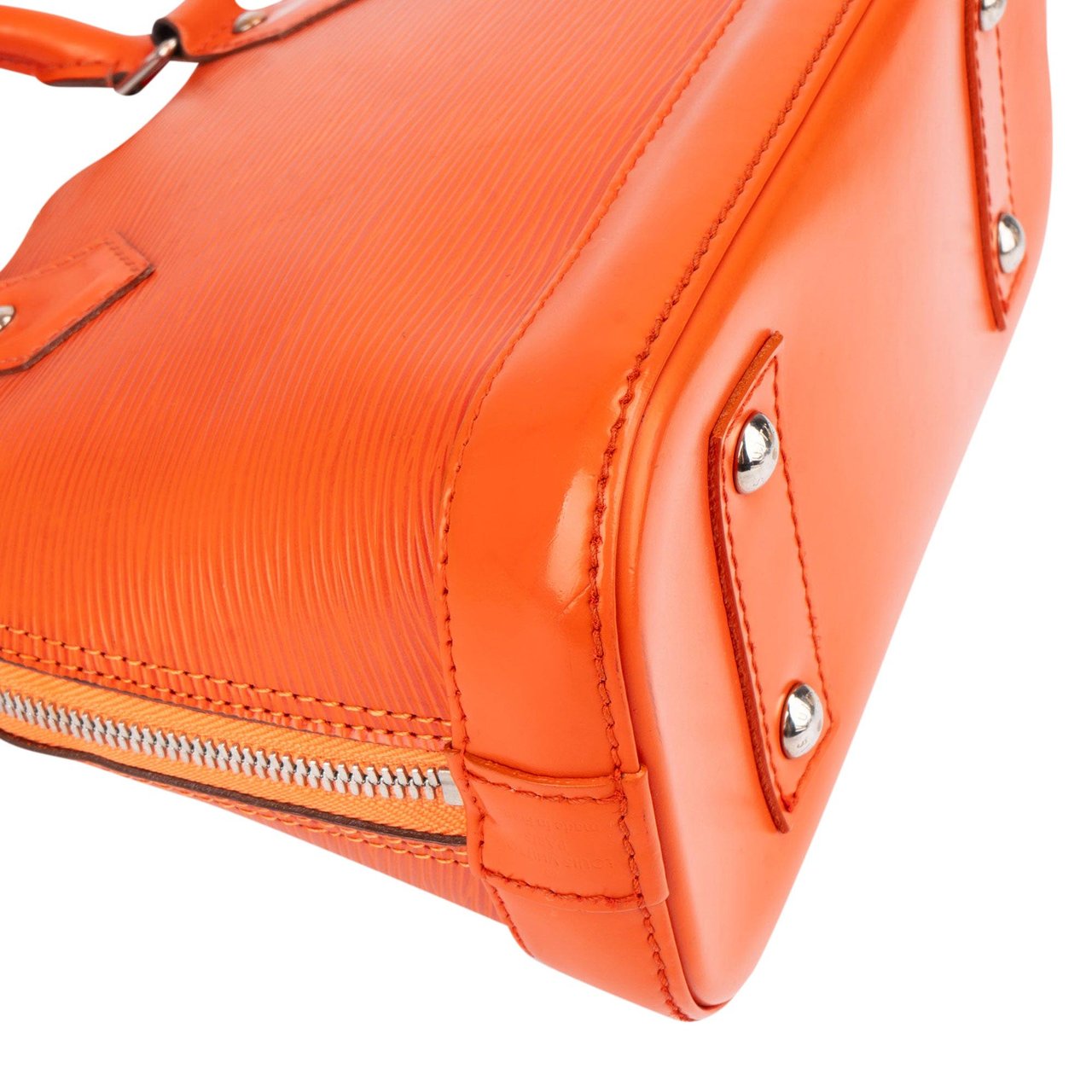 Louis Vuitton Louis Vuitton Orange Epi Leather Alma BB Handbag Oranje