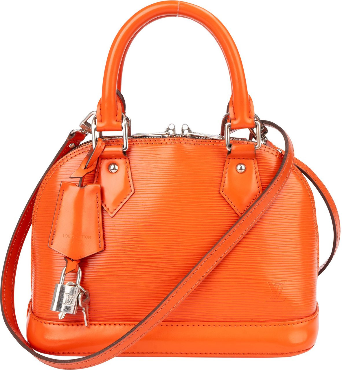 Louis Vuitton Louis Vuitton Orange Epi Leather Alma BB Handbag Oranje