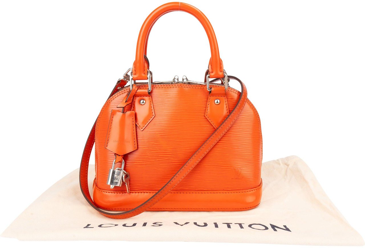 Louis Vuitton Louis Vuitton Orange Epi Leather Alma BB Handbag Oranje