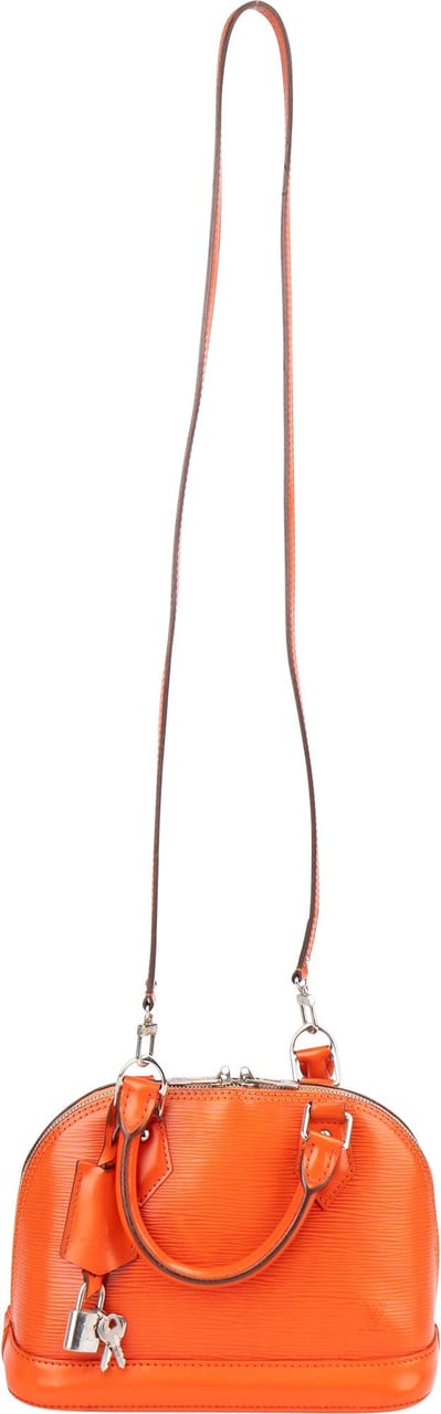 Louis Vuitton Louis Vuitton Orange Epi Leather Alma BB Handbag Oranje