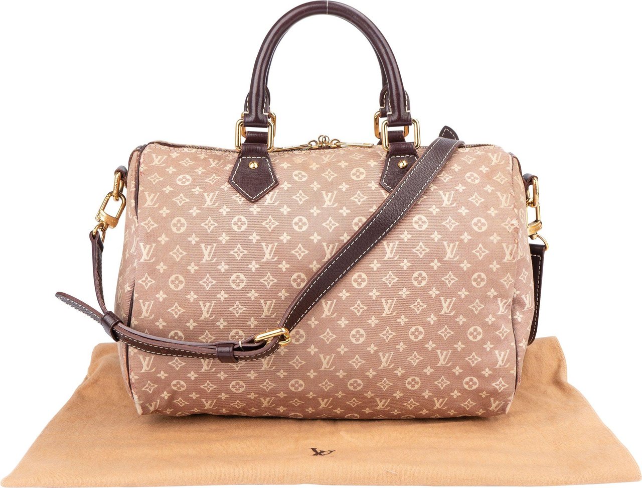 Louis Vuitton Louis Vuitton Mini Lin Monogram Speedy 30 Bandouliere Divers