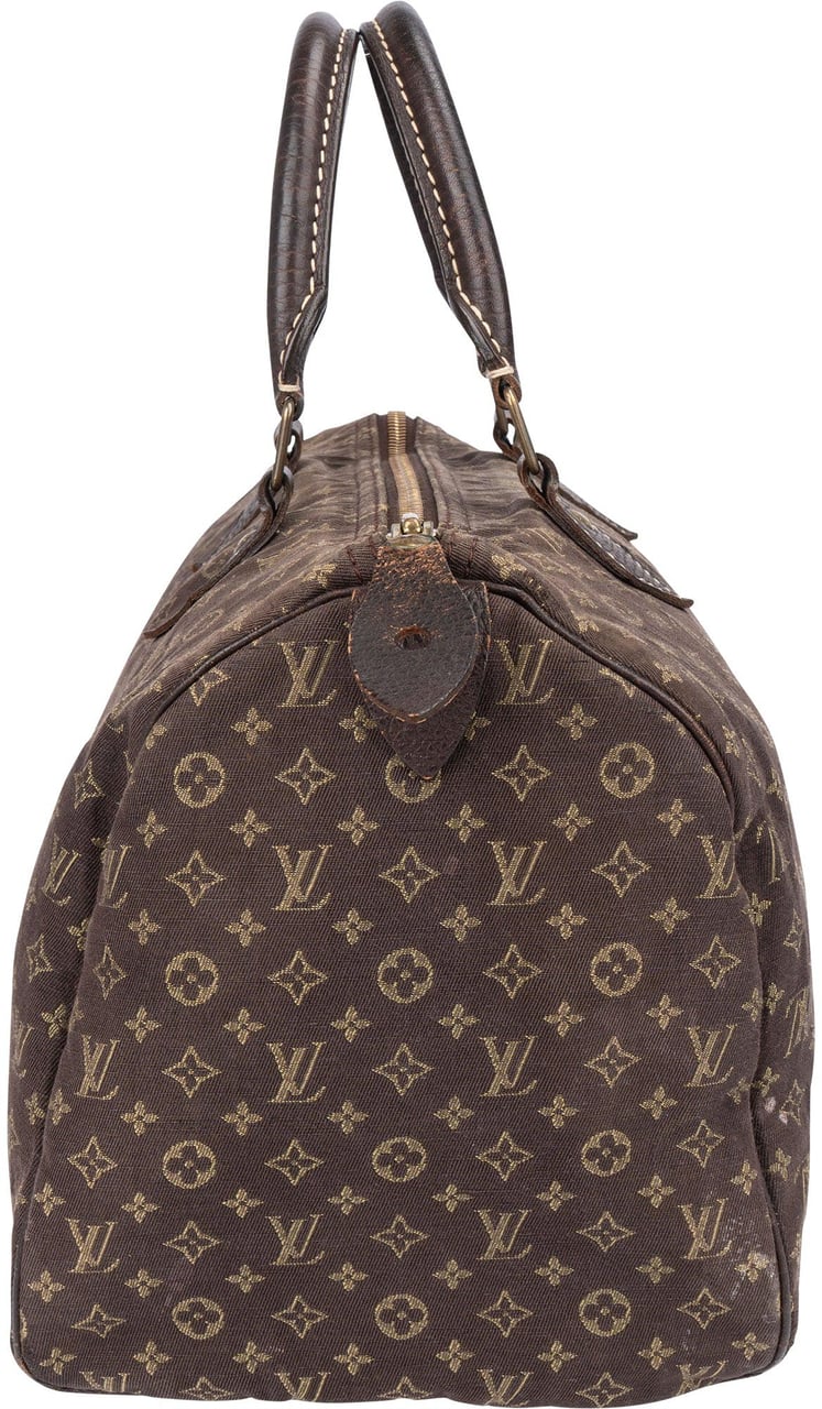 Louis Vuitton Louis Vuitton Mini Lin Monogram Speedy 30 Handbag Bruin