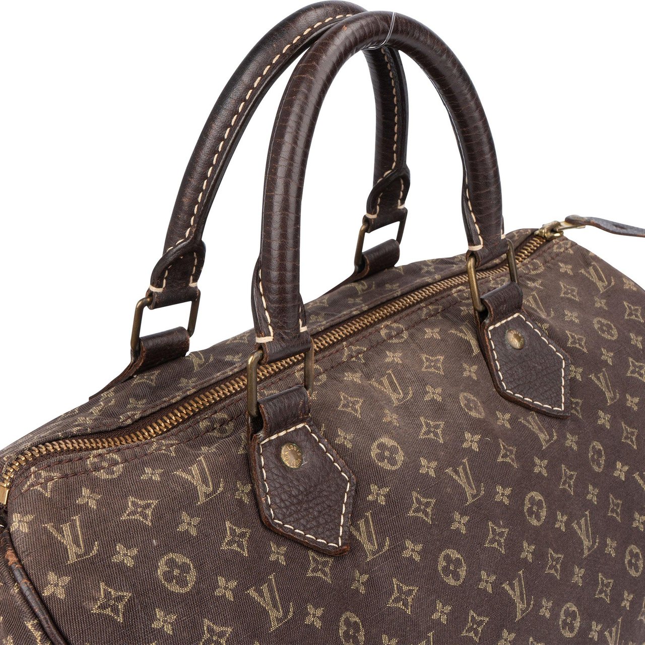 Louis Vuitton Louis Vuitton Mini Lin Monogram Speedy 30 Handbag Bruin