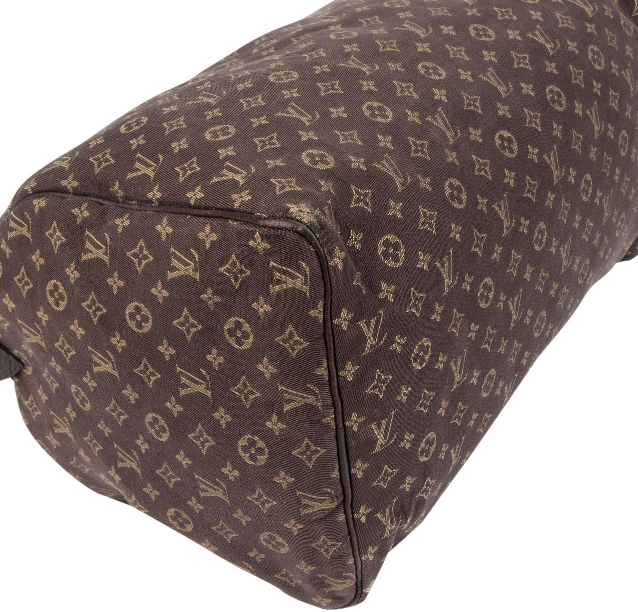 Louis Vuitton Louis Vuitton Mini Lin Monogram Speedy 30 Handbag Bruin