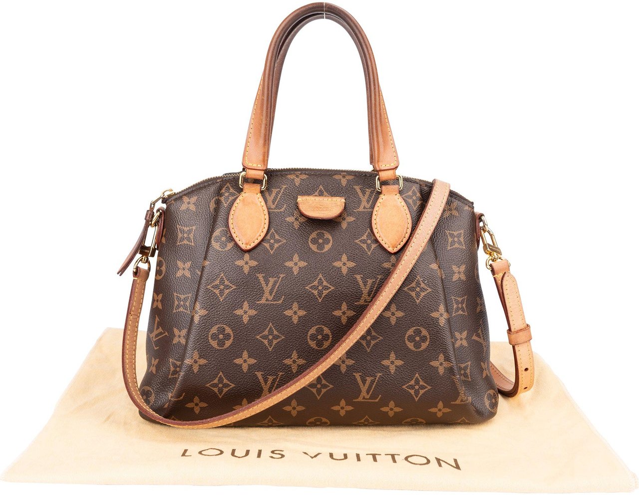 Louis Vuitton Louis Vuitton Canvas Monogram Rivoli PM Handbag Bruin