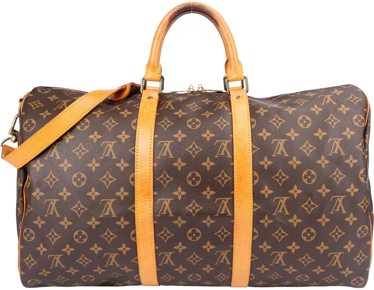 Louis Vuitton Louis Vuitton Canvas Monogram Keepall 50 Bandouliere Bruin