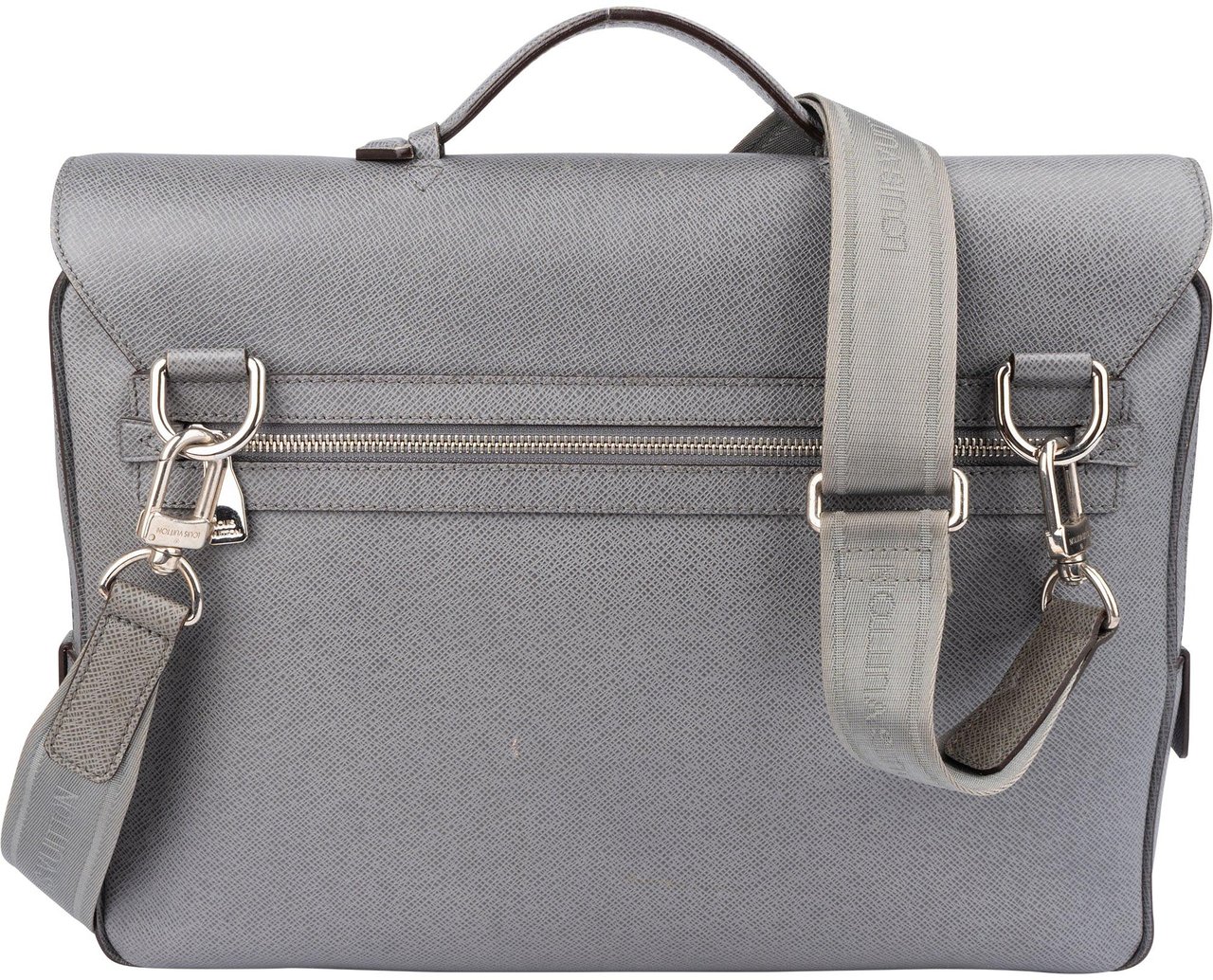 Louis Vuitton Louis Vuitton Gris Taiga Leather Vassili PM Business Handbag Divers