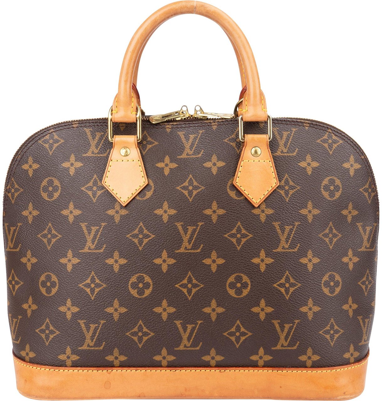 Louis Vuitton Louis Vuitton Canvas Monogram Alma PM Handbag Bruin