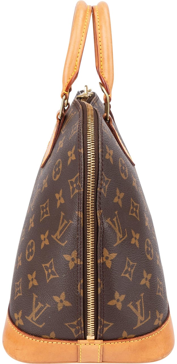 Louis Vuitton Louis Vuitton Canvas Monogram Alma PM Handbag Bruin