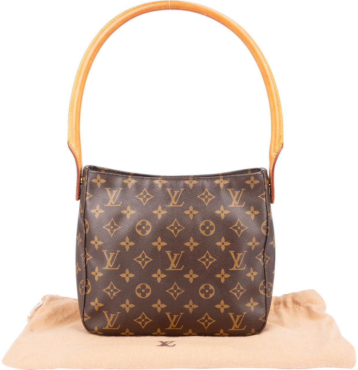 Louis Vuitton Louis Vuitton Canvas Monogram Looping MM Shoulder Bag Bruin